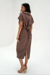 Dámske elegantné šaty Mosquito Axelle hnedé