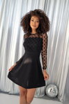 Dámske elegantné mini šaty Mosquito Briza čierne