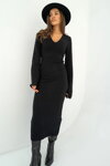 Dámske pletené šaty Mosquito Ellin čierne