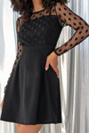 Dámske elegantné mini šaty Mosquito Briza čierne