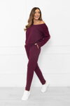 Dámska tepláková súprava Italian Fashion Karina burgundy