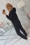 Dámska tepláková súprava s kapucňou Kesi Lucy čierna