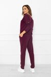 Dámska tepláková súprava Italian Fashion Karina burgundy