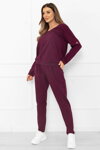Dámska tepláková súprava Italian Fashion Karina burgundy