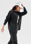 Dámska predĺžená mikina na zips Mosquito Uniqo Black čierna