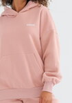 Dámska tepláková mikina s kapucňou Mosquito Pure Powder Pink púdrová ružová