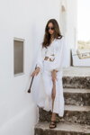 Mušelínová sukňa Boho dlhá Mosquito Capri biela