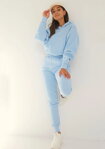 Dámska tepláková mikina s kapucňou Mosquito Venice Baby Blue modrá