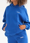 Dámska tepláková mikina s kapucňou Mosquito Pure Cobalt Blue modrá