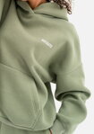 Dámska tepláková mikina s kapucňou Mosquito Pure Olive olivová detail