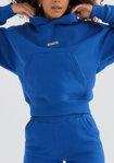 Dámska tepláková mikina s kapucňou Mosquito Venice Cobalt Blue modrá