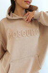 Dámska tepláková mikina s kapucňou Mosquito Verve Beige béžová