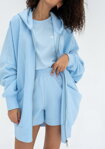 Dámske teplákové kraťasy Mosquito Bane Baby Blue modré