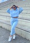 Dámske tepláky Mosquito Pure Baby Blue modré