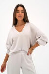 Elegantná dámska tepláková mikina soft Mosquito Ollie Coconut kokosová