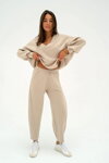 Luxusné dámske tepláky soft Mosquito Ollie Beige béžové