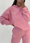Dámska tepláková mikina s kapucňou Mosquito Pure Candy Pink ružová