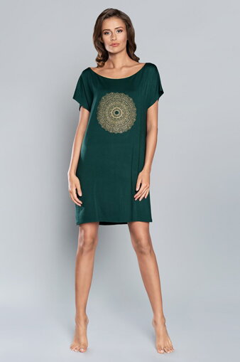 Elegantná nočná košeľa Italian Fashion Mandala zelená