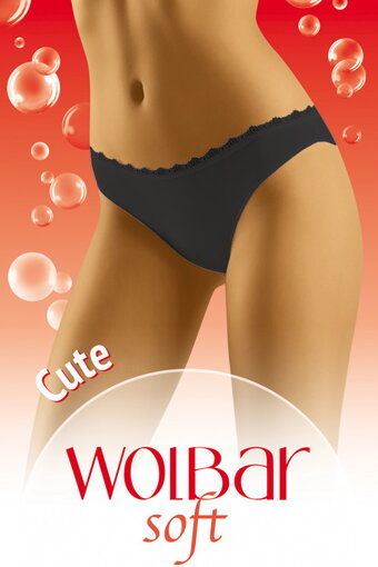 Dámske bavlnené nohavičky Wol-Bar Cute Soft čierne