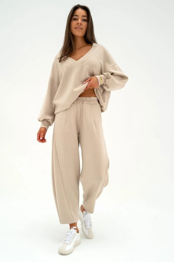 Dámske tepláky soft Mosquito Ollie Beige béžové