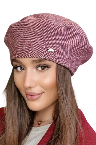 Bordová dámska baretka na zimu Kamea Arkadia