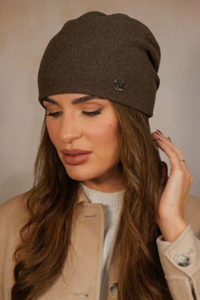 Hnedá dámska čiapka na zimu Kamea Lily