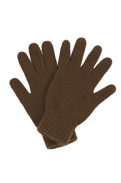 Tmavohnedé dámske rukavice na zimu Kamea 01