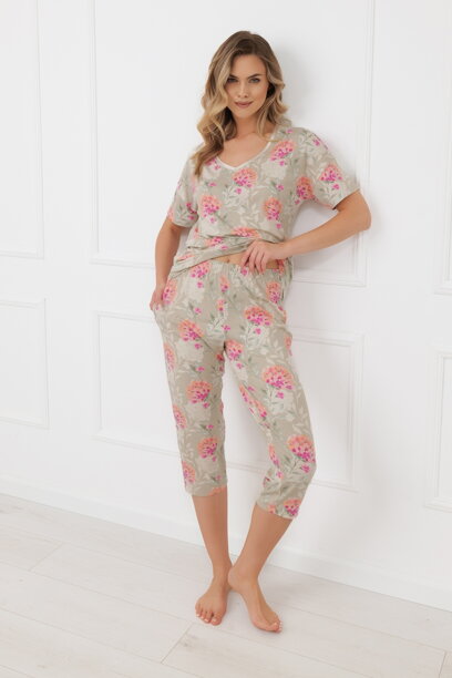 Elegantné dámske pyžamo 3/4 Italian Fashion Harmonia