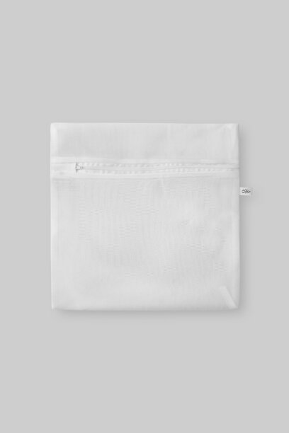 Vrecko na pranie bielizne Obsessive biele 25 × 25 cm