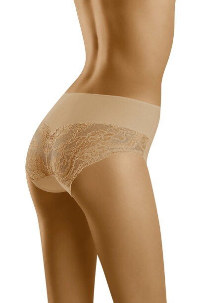 Sťahovacie nohavičky s vyšším pásom Wol-Bar Misteria béžové