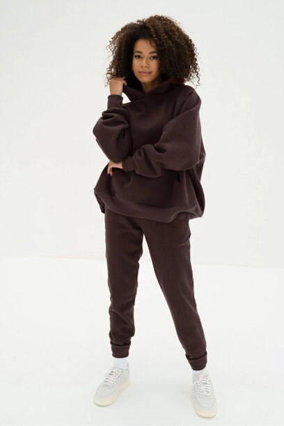 Dámske tepláky Mosquito Mesh Dark Chocolate hnedé