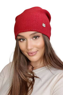 Červená dámska čiapka na zimu Kamea Ariba
