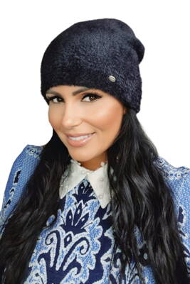 Čierna dámska zimná čiapka Kamea Iryda