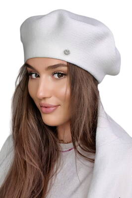 Smotanová dámska baretka na zimu Kamea Afrah