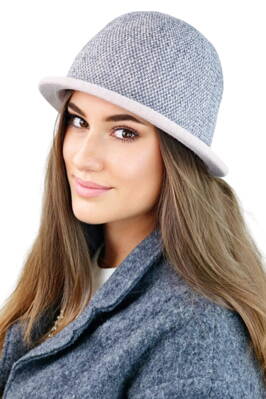 Ružový elegantný dámsky klobúk na zimu Kamea Zelda