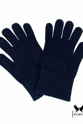 Tmavomodré dámske rukavice na zimu Kamea 02
