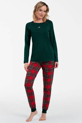 Dámske pyžamo Italian Fashion Tess mega soft zelené