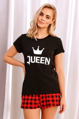 Krátke dámske pyžamo Royal Family Queen Dn-nightwear PM.9943