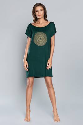 Elegantná nočná košeľa Italian Fashion Mandala zelená