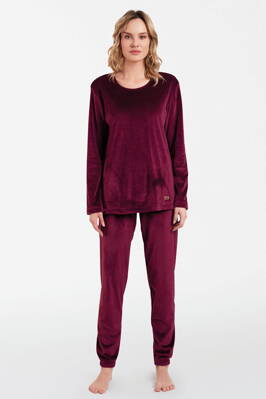 Dámske teplé domáce oblečenie Italian Fashion Akara bordové