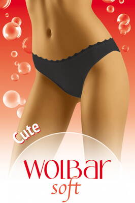 Dámske bavlnené nohavičky Wol-Bar Cute Soft čierne