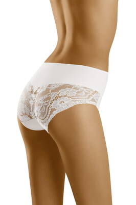 Sťahovacie nohavičky s vyšším pásom Wol-Bar Misteria biele