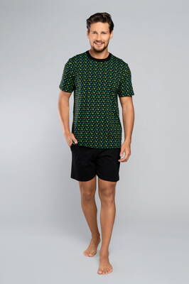Pánske bavlnené pyžamo krátke Italian Fashion Vege Ozzy