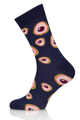 Pánske ponožky dlhé Italian Fashion Avocado tmavomodré