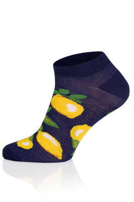 Ponožky členkové Italian Fashion Lemon tmavomodré