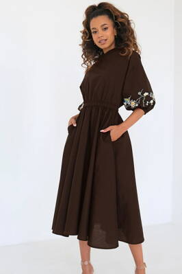 Dámske šaty Mosquito Mabel Brown hnedé