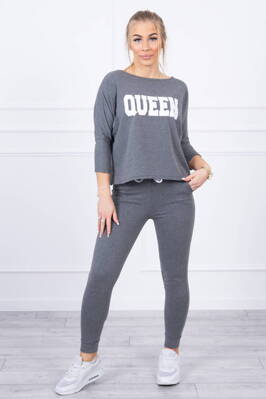 Dámska tepláková súprava Kesi Queen grafitová