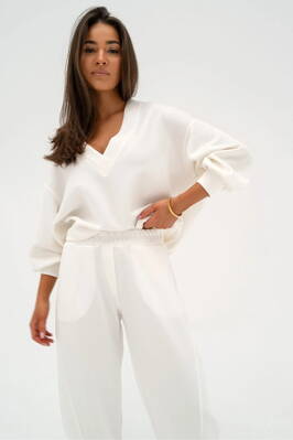 Dámska tepláková mikina soft Mosquito Ollie Ecru smotanová