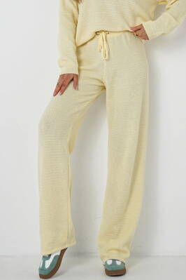 Dámske pletené nohavice Mosquito Misti žlté