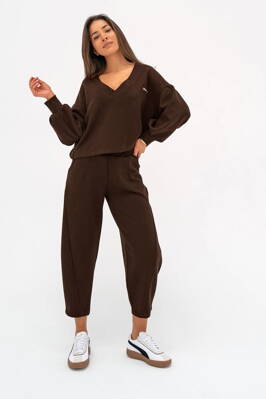 Dámske tepláky soft Mosquito Ollie Brown hnedé